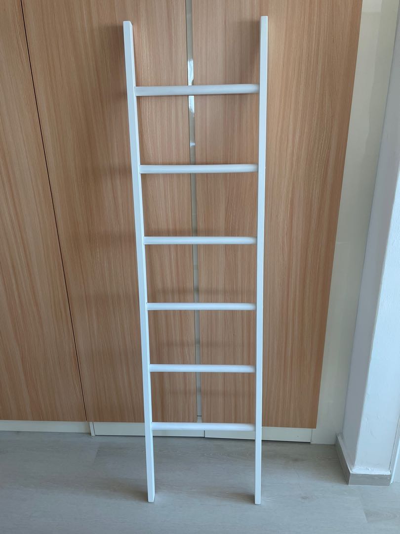 White Ladder Rack, Furniture & Home Living, Furniture, Shelves ...