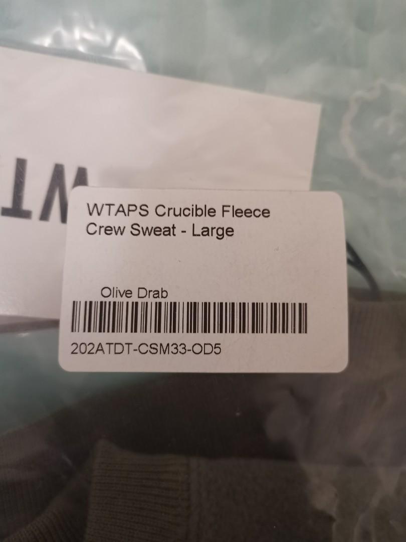 Wtaps Crucible Fleece Crew Sweat, 男裝, 外套及戶外衣服- Carousell