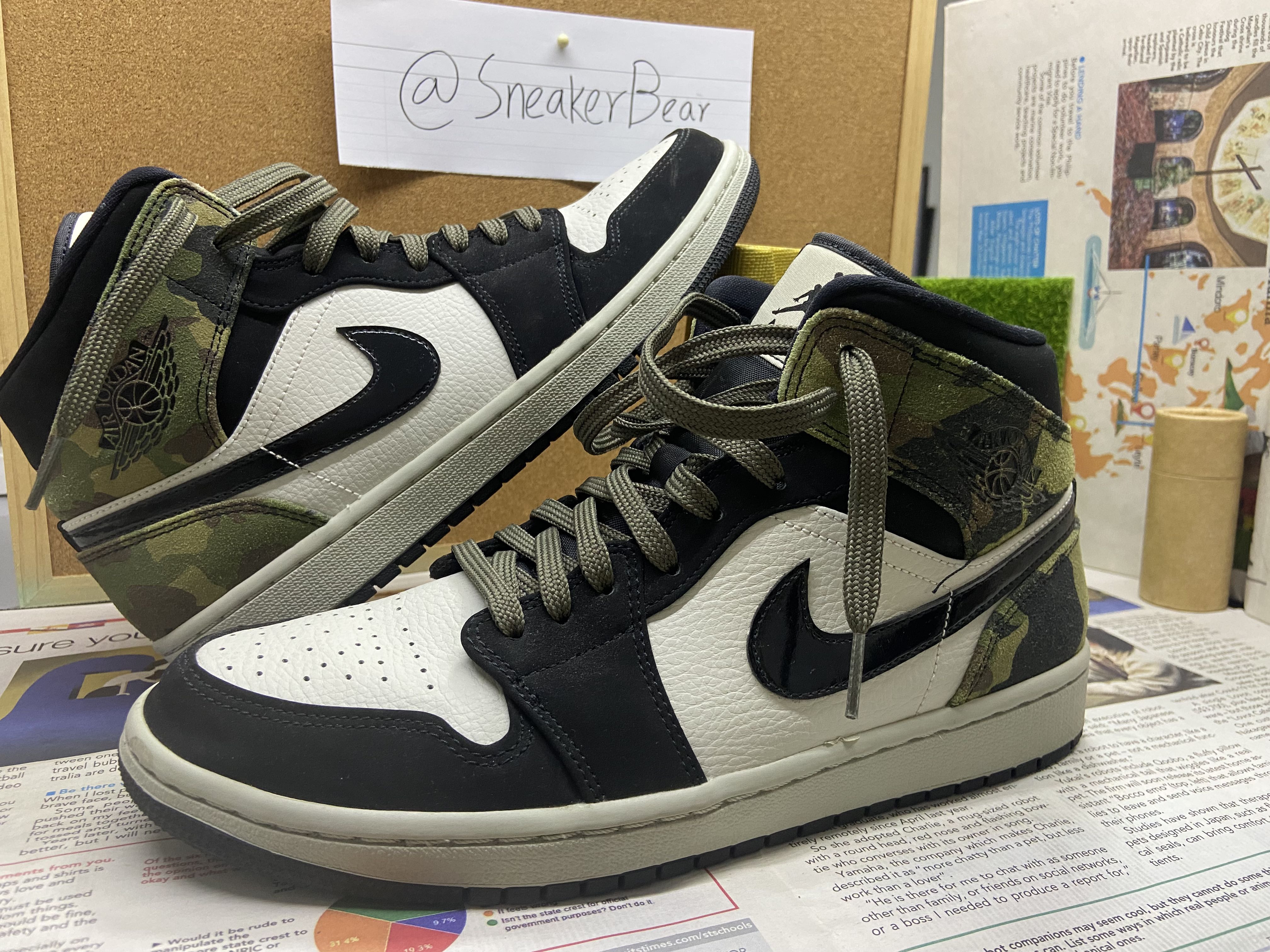 WTT WTS NEGO Jordan 1 mid Camo SE 2020 Men s Fashion Footwear Sneakers on Carousell