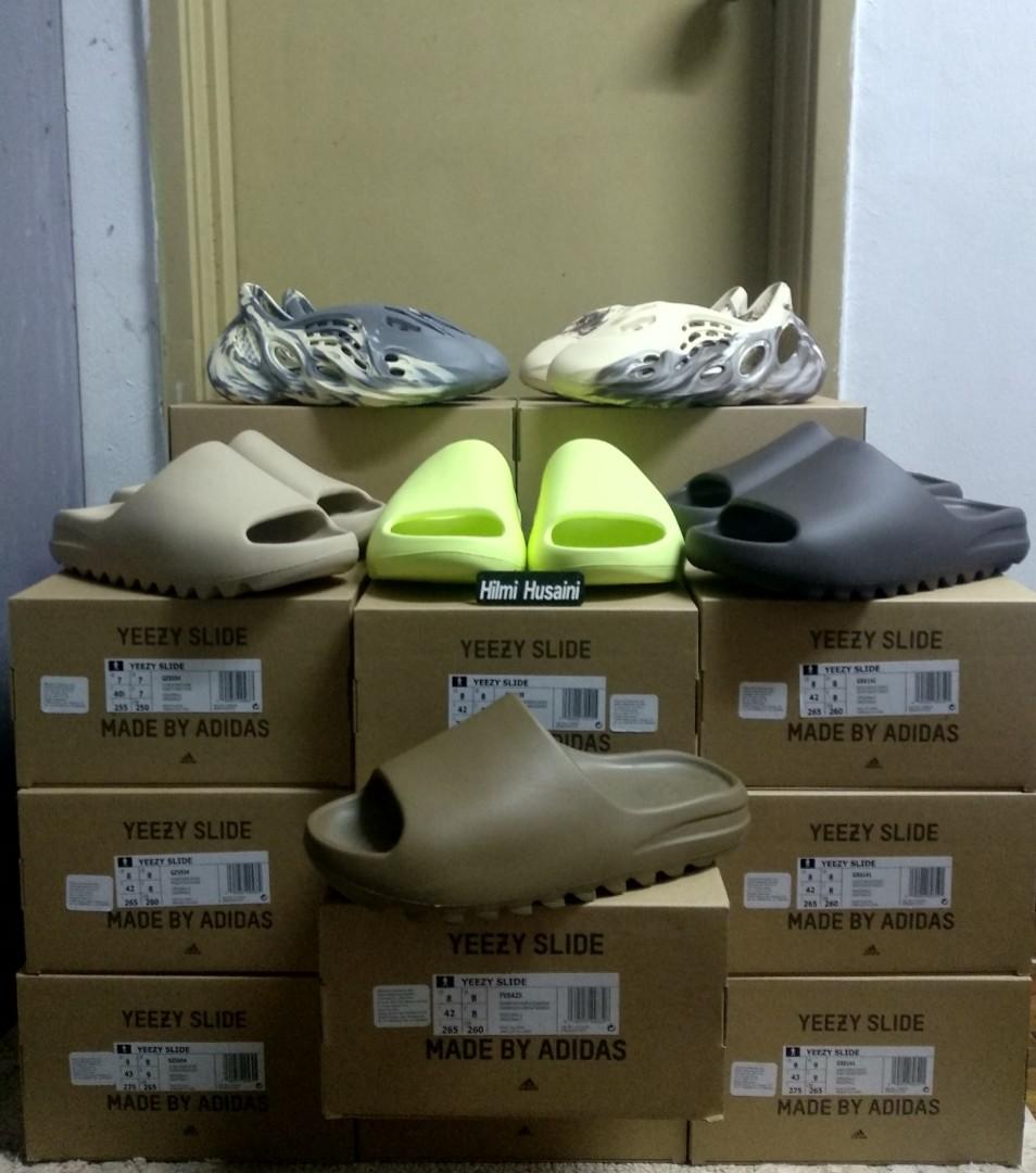 Yeezy slides soot and store core