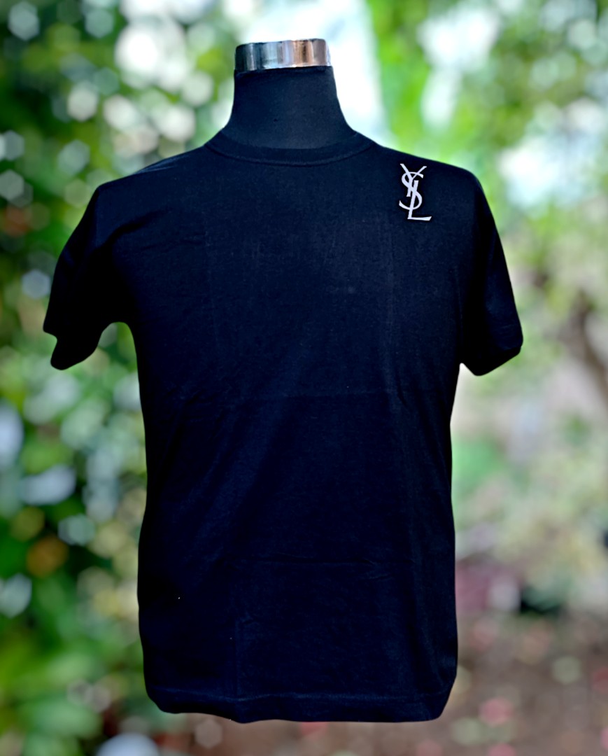 T-shirt Yves Saint Laurent Black size L International in Cotton - 32194343