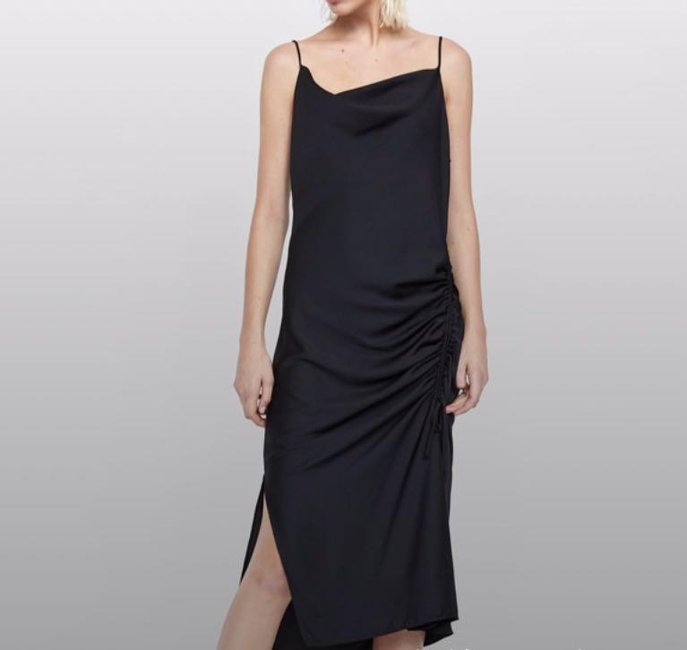 Zara cowl neck dress clearance