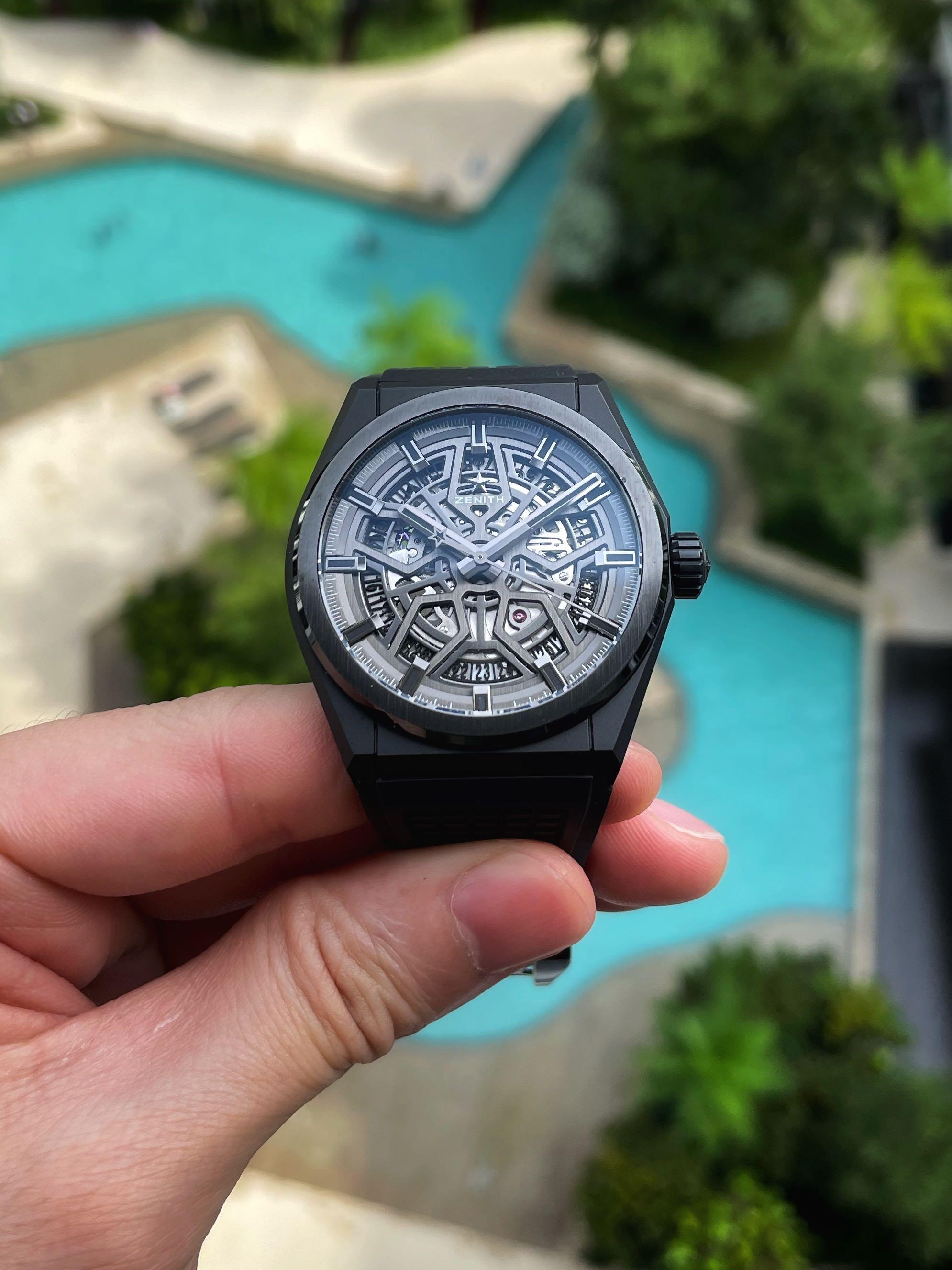 FIRE SALE Zenith Defy Classic Black Ceramic Skeleton