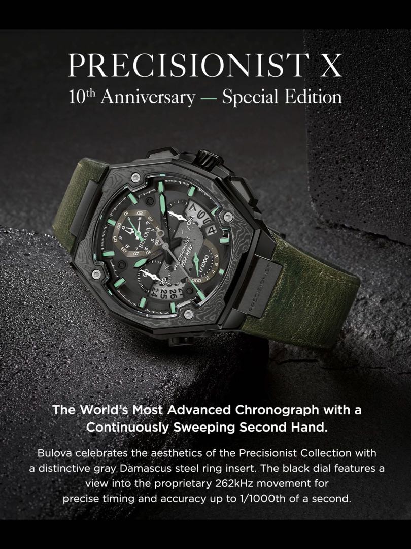 98B355 -Bulova Precisionist X Special Edition (Quartz), Luxury