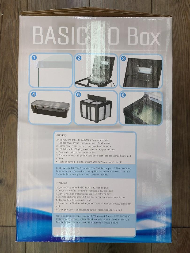 AA Basic 10 box not deco o （分類：其他）位於 Hong Kong。 由 founder84 提交（商品編號 1115027521，圖片 2）。簡介： 全新，有單， 自購買日起一年原裝保養， 藍田交收 20.5x20.5x29.5 cm 新款採用可換式濾心設計 LED燈連濾水器。