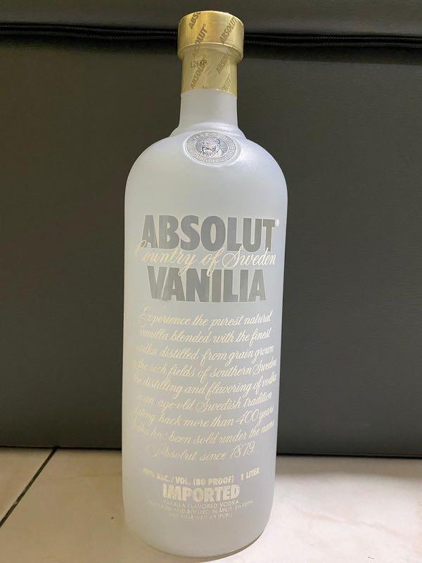 Absolut Vodka Vanilla, Food & Drinks, Beverages on Carousell