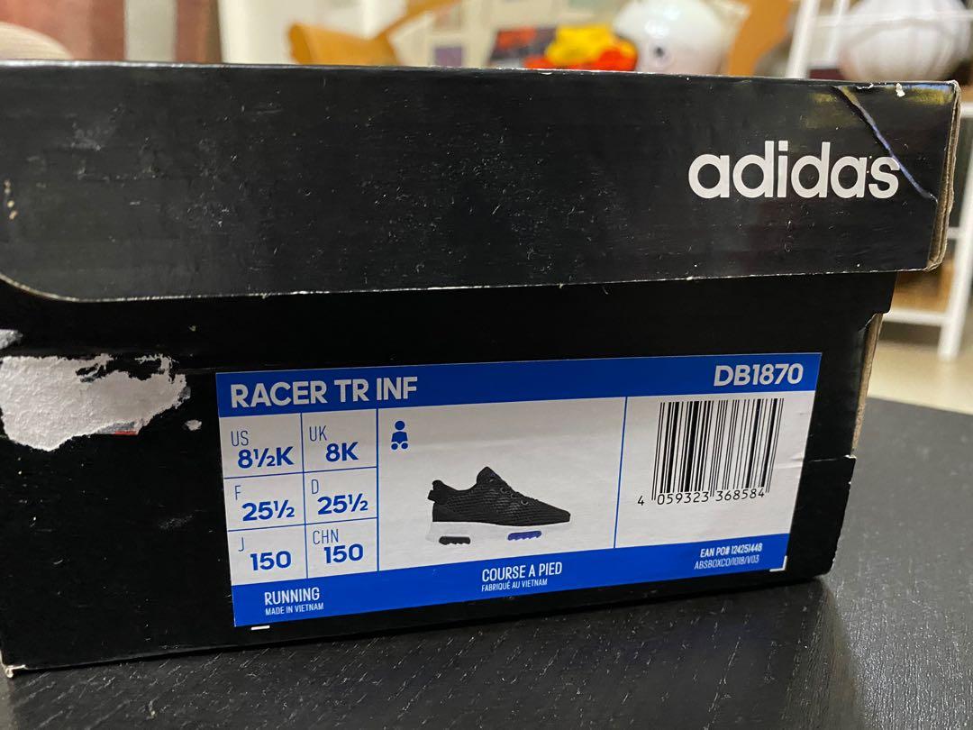 Adidas Racer TR INF including 1 pair new shoe lace, Babies \u0026 Kids, Babies \u0026  Kids Fashion on Carousell