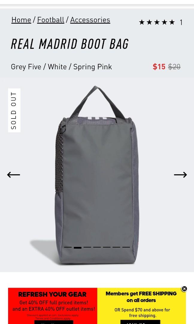 Real madrid top boot bag