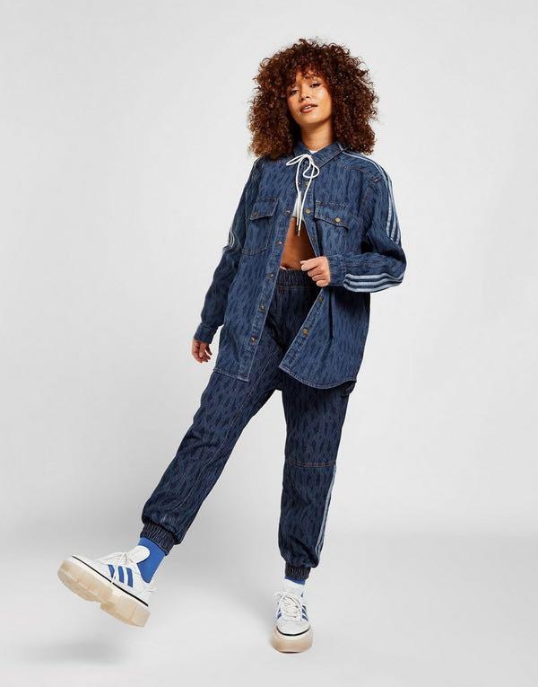 Adidas jean jacket top