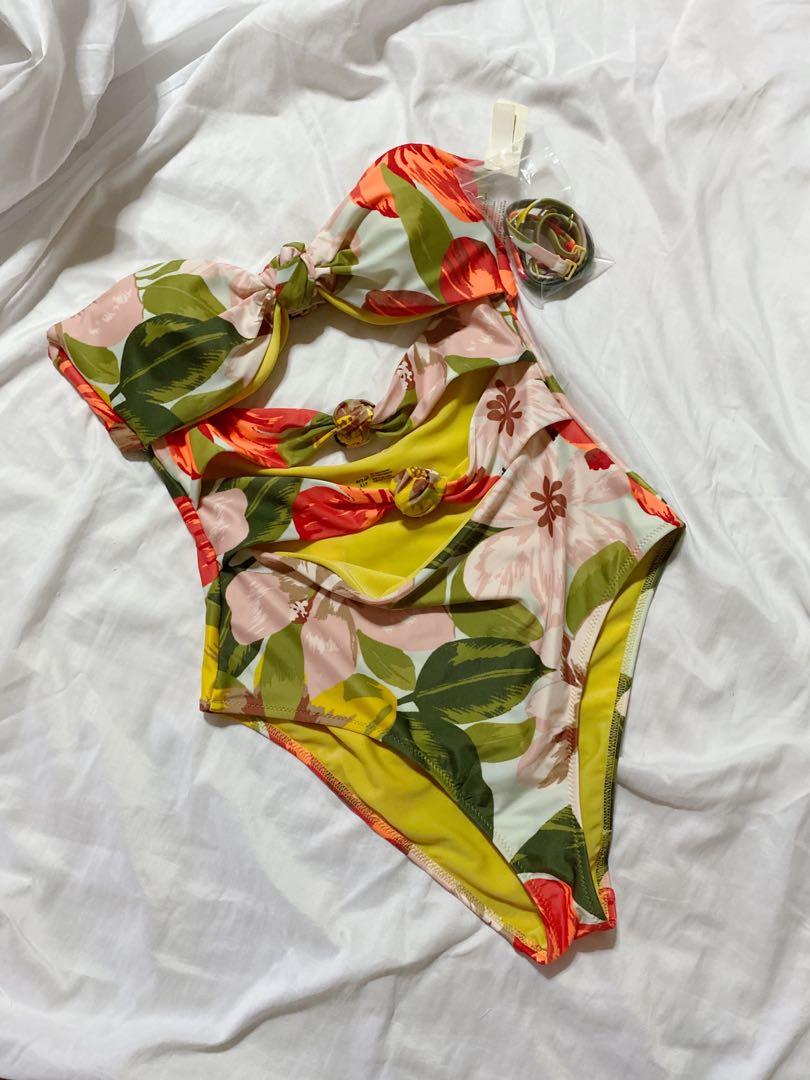 Aerie by American Eagle Triple Knot One Piece Floral Swimsuit, Women's