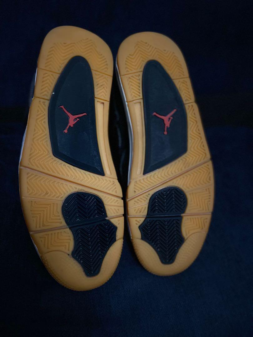 Air Jordan 4 Laser black gum, Men's Fashion, Footwear, Sneakers on