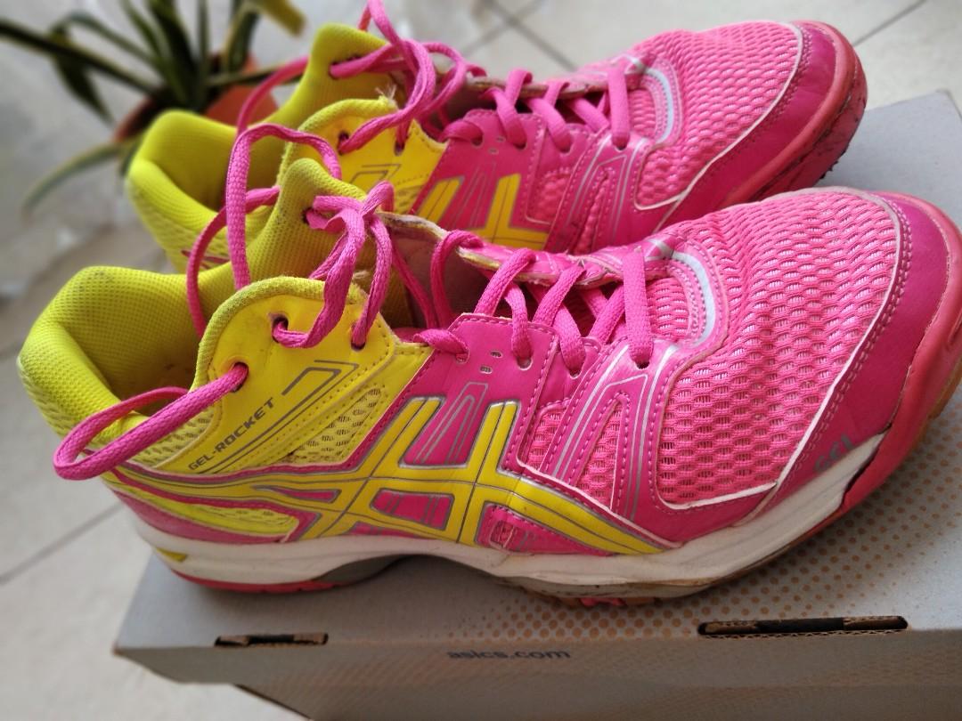 ASICS GEL ROCKET 7 Badminton shoes Men s Fashion Activewear on