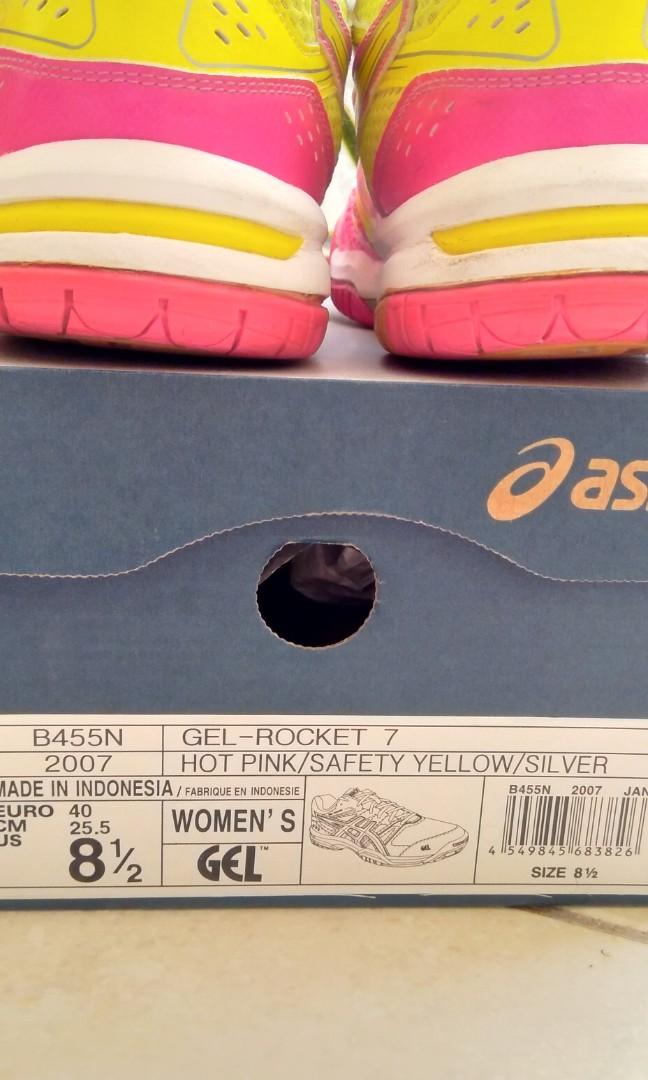 Asics gel rocket 7 badminton clearance