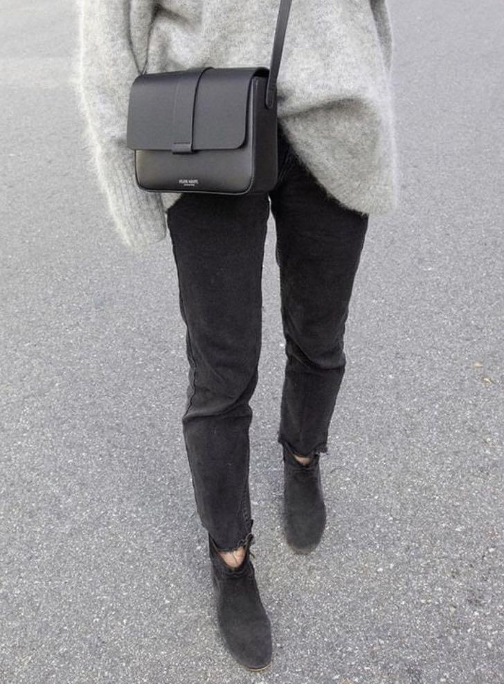 ATELIERS AUGUSTE MINI MONCEAU CROSSBODY BAG BLACK, Fesyen Wanita