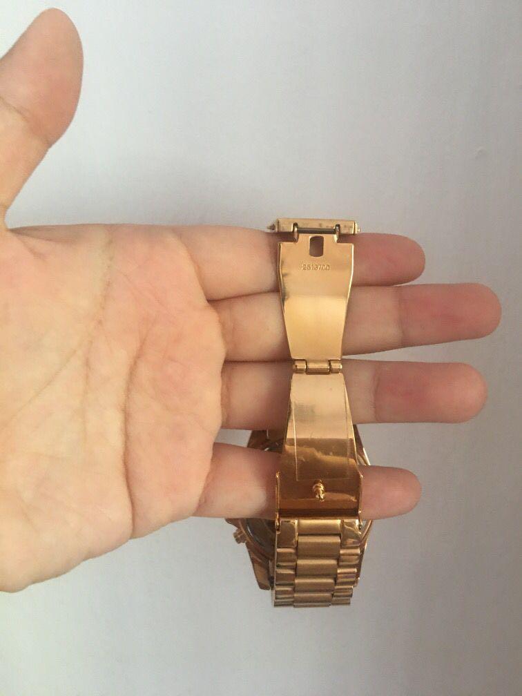 Authentic Michael Kors Bradshaw Rose Gold Stainless Steel Strap Watch MK5503