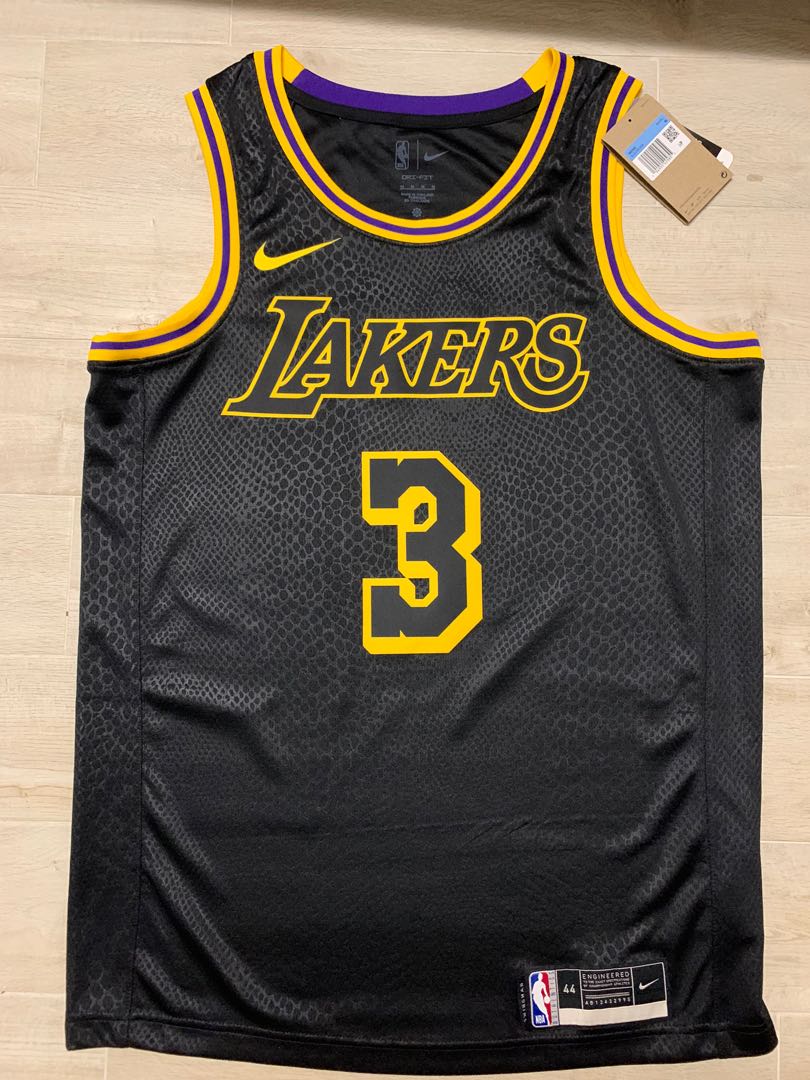 100% AUTHENTIC Nike Anthony Davis LA Lakers City Edition Authentic Jersey