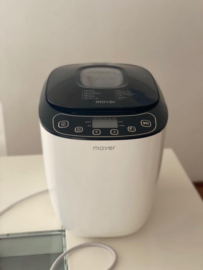 Bread Maker Mayer (Category: Other Home Appliances) located in Singapore. Submitted by bohyuneee (Listing ID 1114935409, Image 6). Description: Only used a few times. Still under warranty. Pick up from Tanjong Rhu..