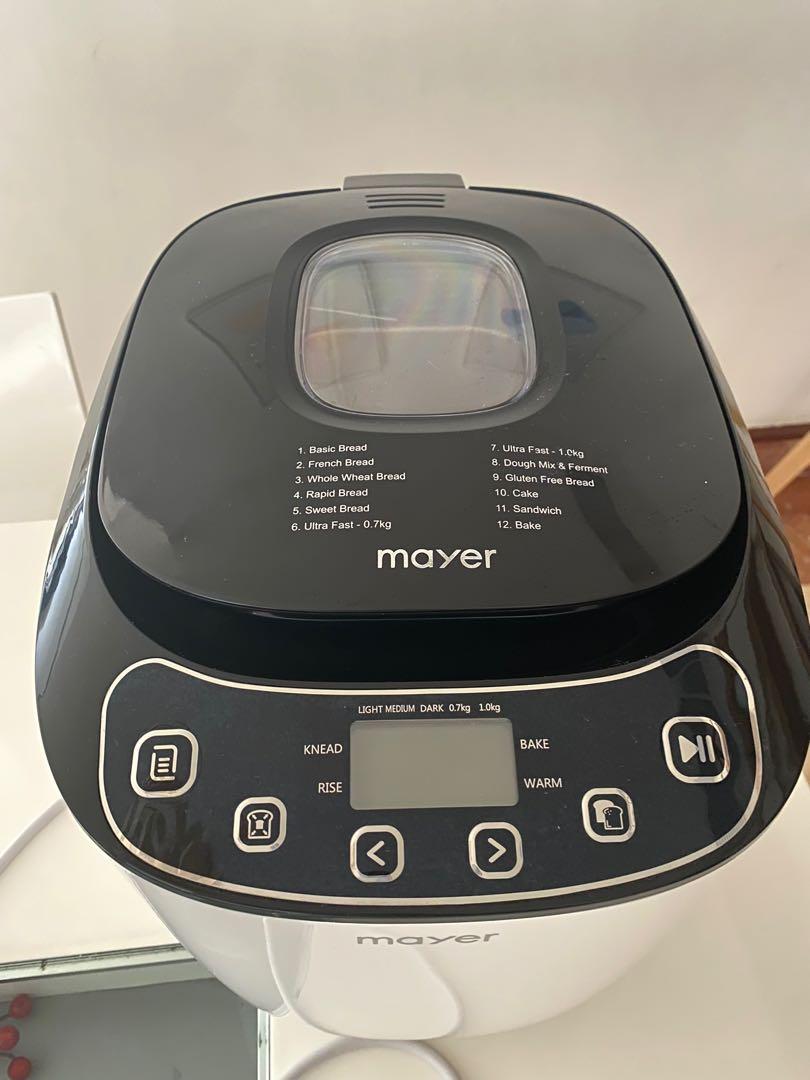 Bread Maker Mayer (Category: Other Home Appliances) located in Singapore. Submitted by bohyuneee (Listing ID 1114935409, Image 5). Description: Only used a few times. Still under warranty. Pick up from Tanjong Rhu..