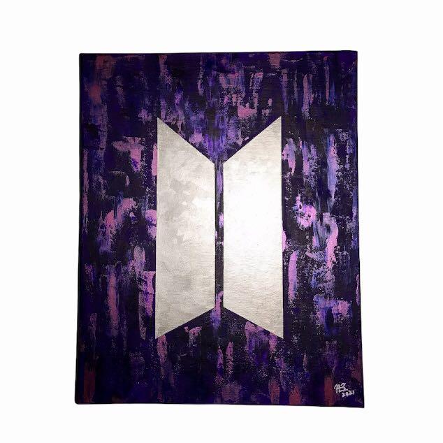 BTS logo on abstract drawing 🖍🎨🌖 | ARMY's Amino