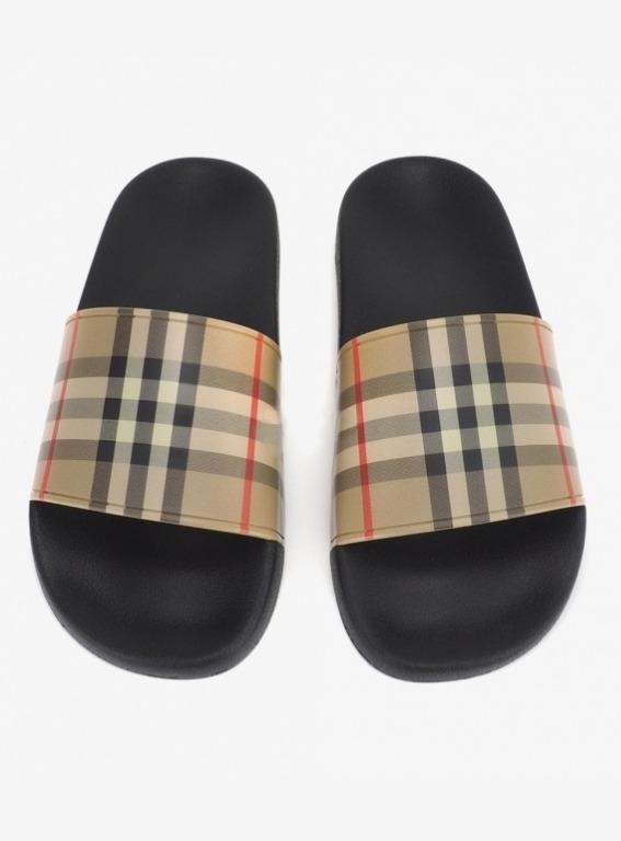 Mens burberry clearance slides