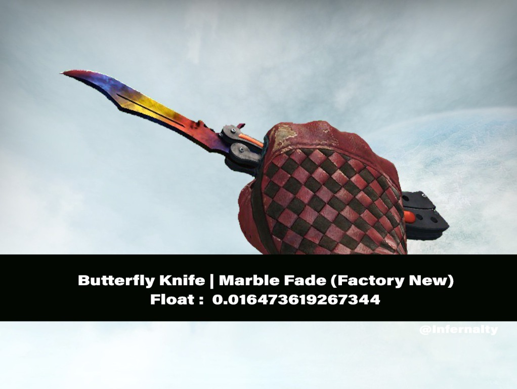 Butterfly Knife Marble Fade FN CSGO SKINS KNIVES, Video Gaming, Gaming