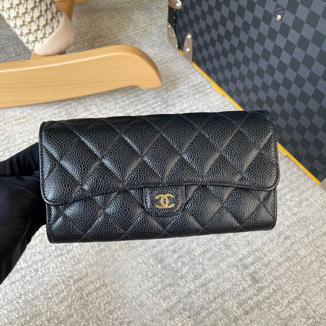 Chanel Classic Flap Long Wallet, Luxury, Bags & Wallets on Carousell