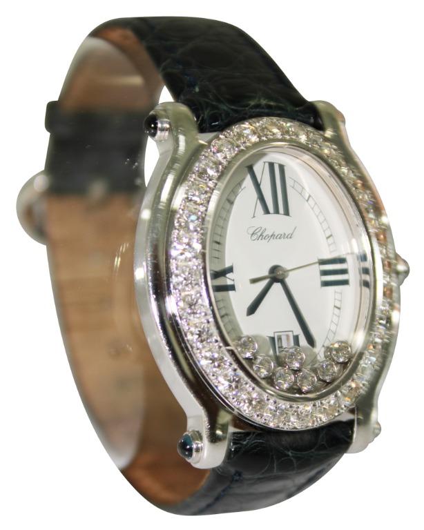 Chopard happy sport clearance oval 7 floating diamonds