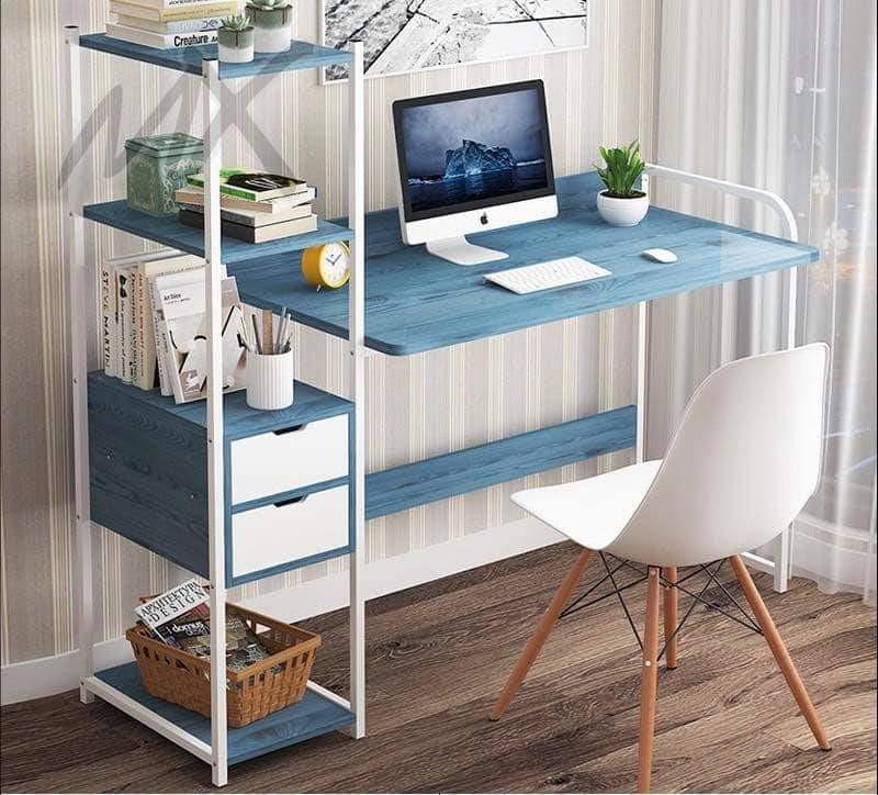 COMPUTER TABLE WITH DRAWER (Category: Tables & Sets) located in Manila. Submitted by minidivisoria (Listing ID 1115068509, Image 2). Description: RESELLER PRICE: 1500php ( BIG SIZE ) COMPUTER TABLE WITH DRAWER COLOR AVAIL: SANDALWOOD, BLUE, MAPLE, WHITE SIZE:120cm*40cm*122cm.
