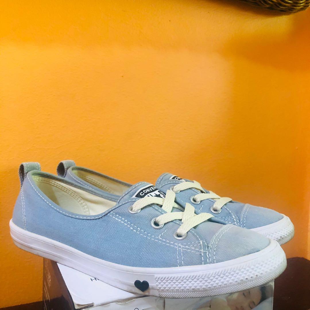 converse denim heart