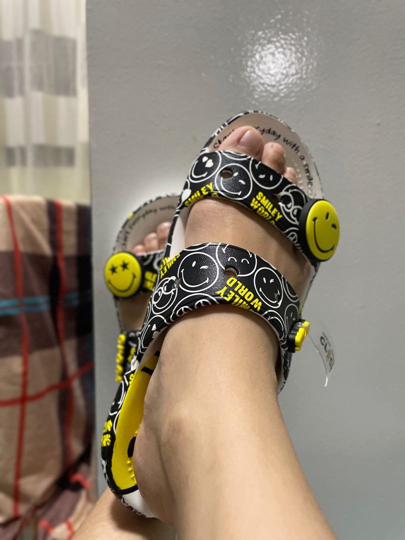 Crocs Smiley Sandals, Women's Fashion, Footwear, Sandals on Carousell