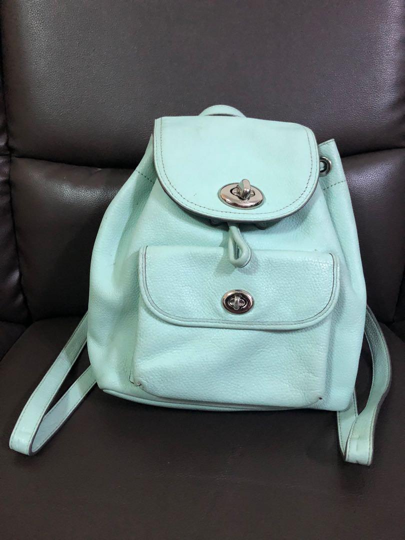 Cute mini backpack with blue