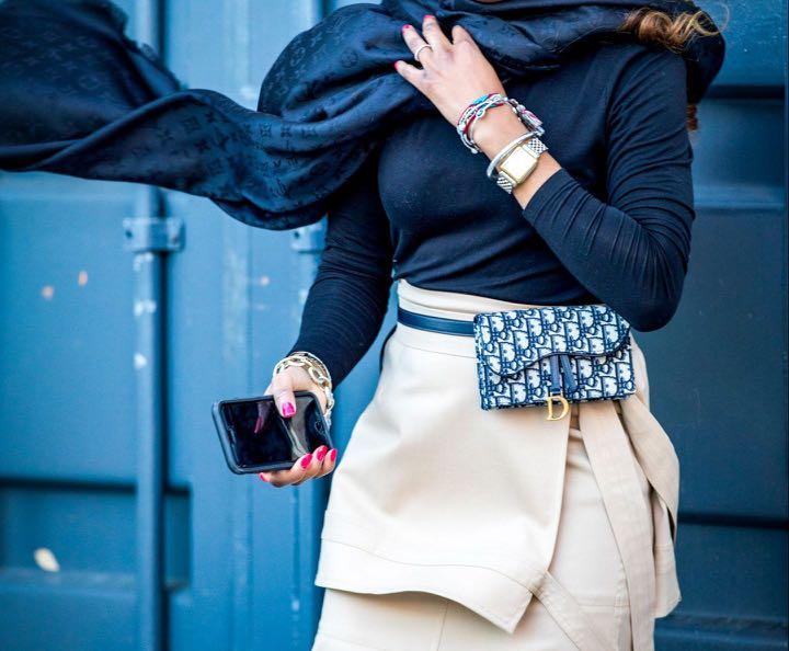 Oblique Belt Pouch Blue Oblique  Womens Dior Belts ⋆ Rincondelamujer