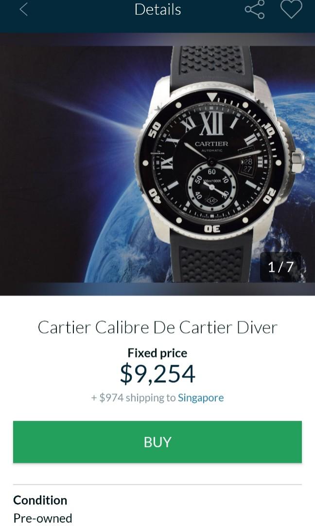 Discontinued Cartier Calibre de Cartier 