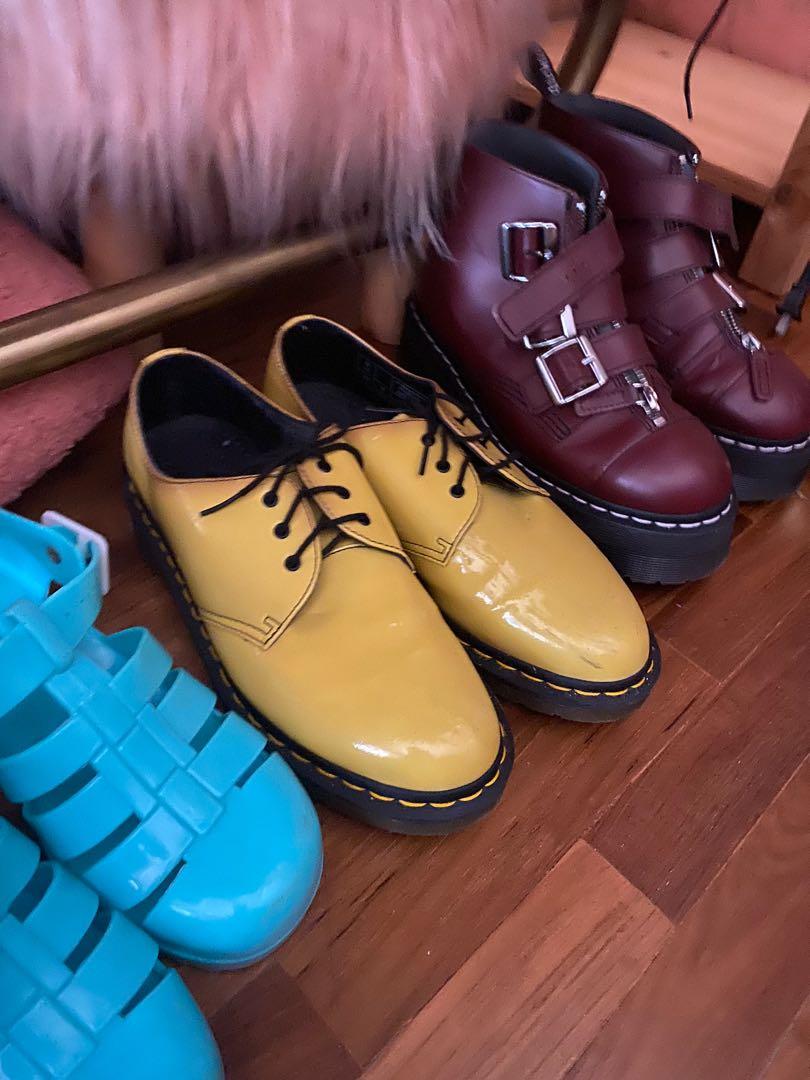 Dr Martens yellow oxfords 1461 mustard yellow Women s Fashion