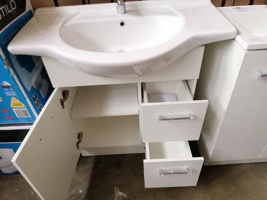 Estilo Bathroom Vanity Cabinet 750mm, Furniture & Home Living, Bathroom ...
