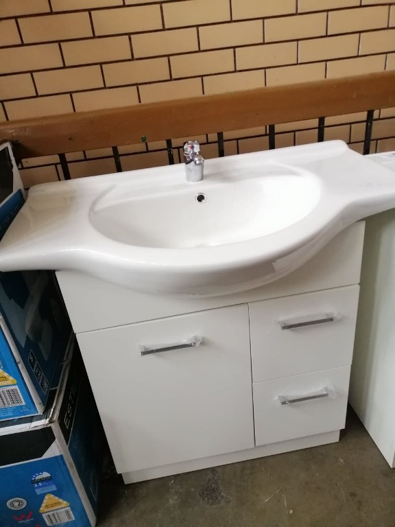 Estilo Bathroom Vanity Cabinet 750mm, Furniture & Home Living, Bathroom ...