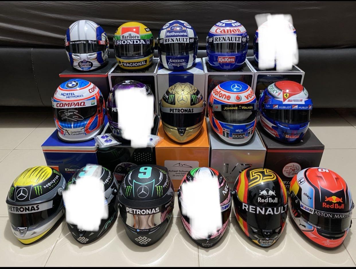 F1 Helmet 1 2 Scale Bell Arai Schubert Hobbies Toys