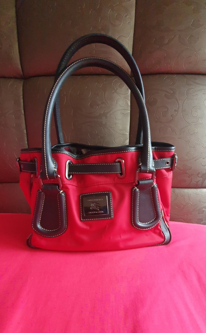 BURBERRY Red Blue Label Shoulder Bag, Luxury, Bags & Wallets on Carousell