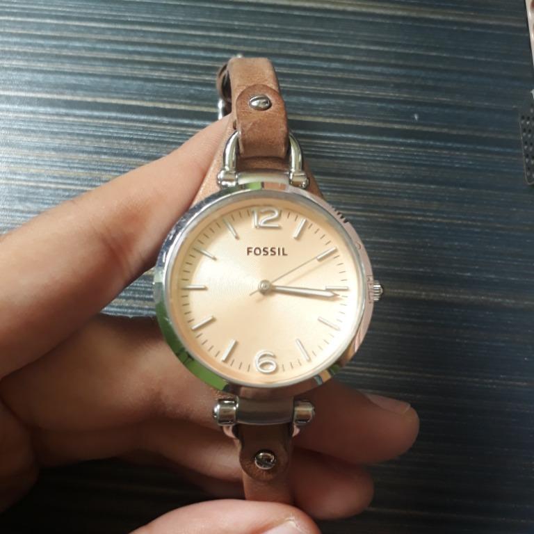 Fossil georgia on sale bone leather watch