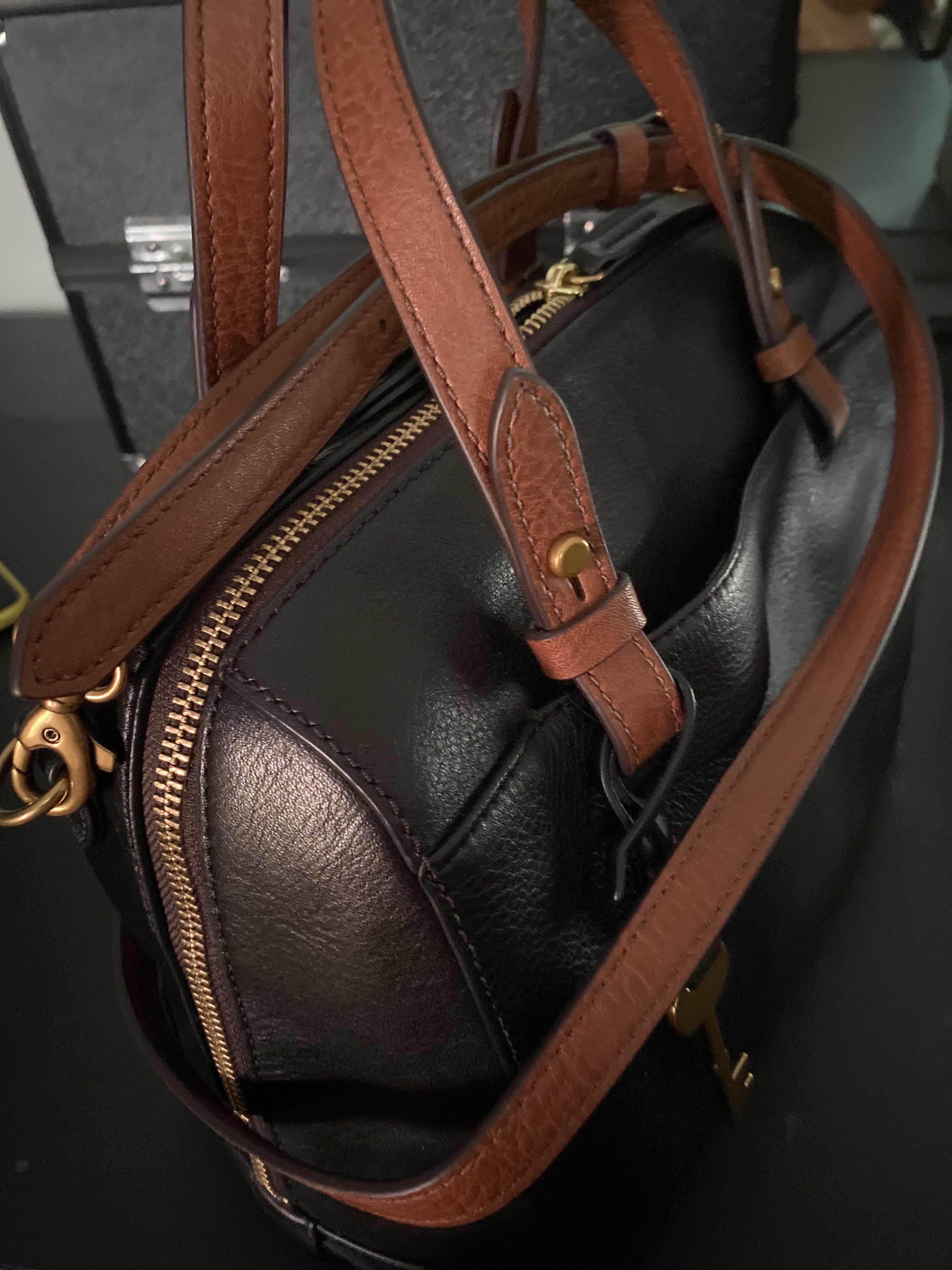 Fossil rachel satchel best sale black