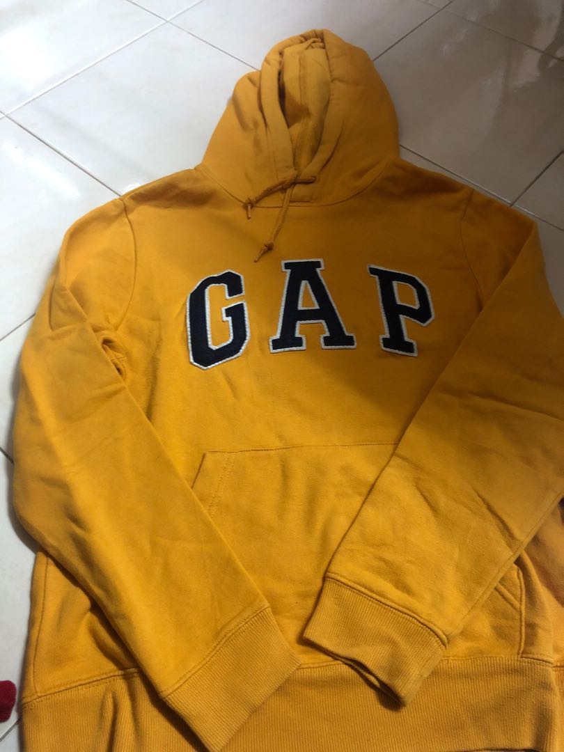 gap mustard yellow hoodie