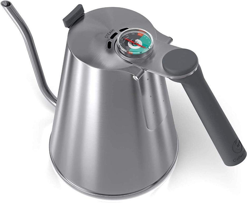 "Gooseneck Kettle Coffee Gator True Brew Coffee Kettle Precision Spout, Integrated