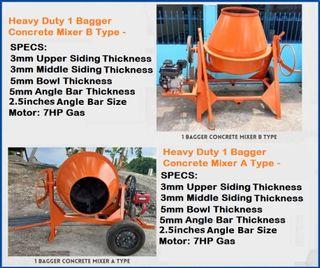 Heavy Duty 1 Bagger Concrete Mixers for Constructions