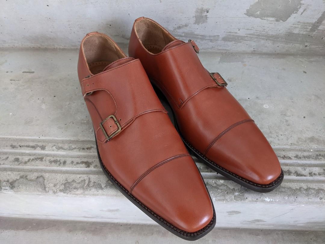 Herring shoes double monk shakespeare Men s Fashion Footwear