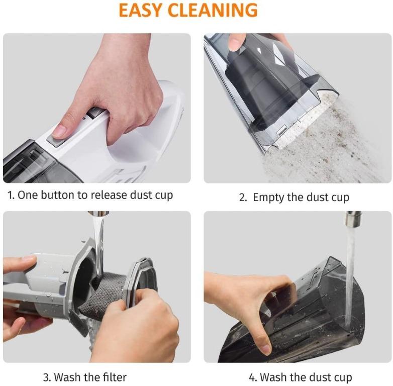 Homasy Cordless Handheld Vacuum, Portable Lightweight Vacuum Cleaner