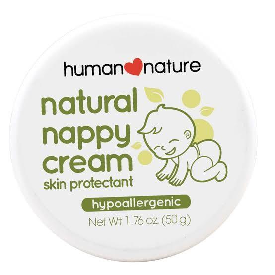 Human Nature Nappy Cream 50g (Category: Other Baby Bathing & Changing Needs) located in Mandaluyong City. Submitted by thriftymhum (Listing ID 1115006008, Image 1). Description: 100% Natural | Fragrance-free Rash-free, naturally Keep your little one dry and comfy with every nappy change: ✓ Protects skin from wetness with kaolin clay and titanium oxide ✓ Coconut oil moisturizes ✓ Nourishes skin with antioxidant Vitamin E ✓ Fragrance-free and water