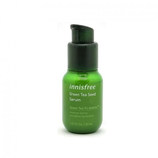 Innisfree Green Tea Seed Serum 30ml (Category: Face Care) located in Manila. Submitted by hexapom (Listing ID 1114934743, Image 1). Description: Innisfree Green Tea Seed Serum Trial size 30ml 2021 version with Tri-Biotics Authentic skincare sourced straight from Korea I personally have tried and use the skincare I sell.