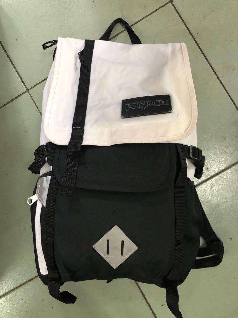 Jansport Hatchet Backpack(Unisex) (Category: Backpacks) located in Baguio. Submitted by master_of_brands (Listing ID 1114964545, Image 1). Description: Authentic Hatchet Unisex Backpack (Black/White) Dimension: 19” x 13” Minor issue: pen marks, loosen handle stitches(DiY, manageable) chip out Minimal signs of usage No pinhole issue No major issue In very good condition .