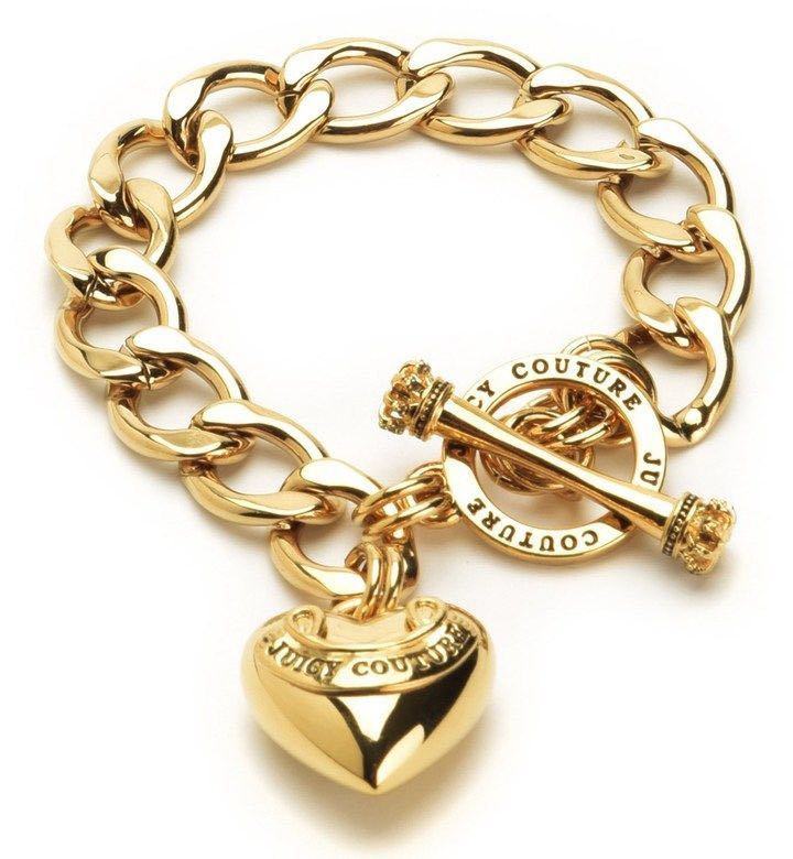 Juicy Couture Charm Bracelet in Gold, Luxury, Accessories on Carousell