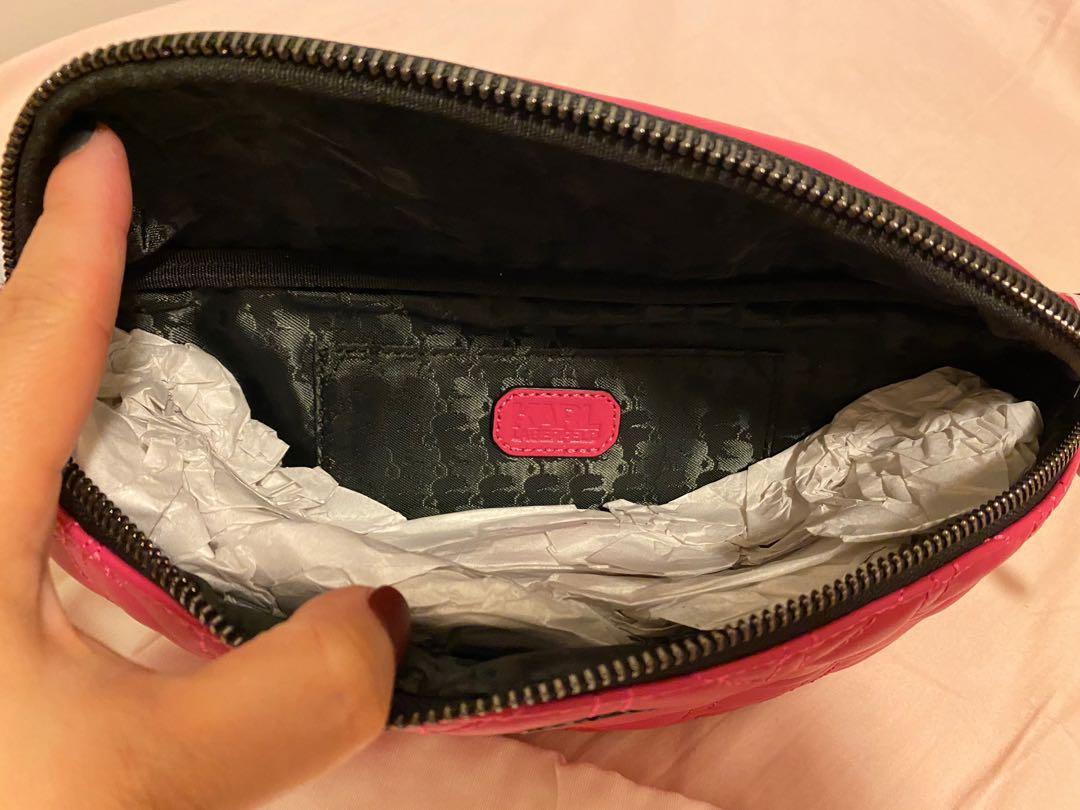 Karl Lagerfeld pink cross body bum bag limited color, Women's Fashion